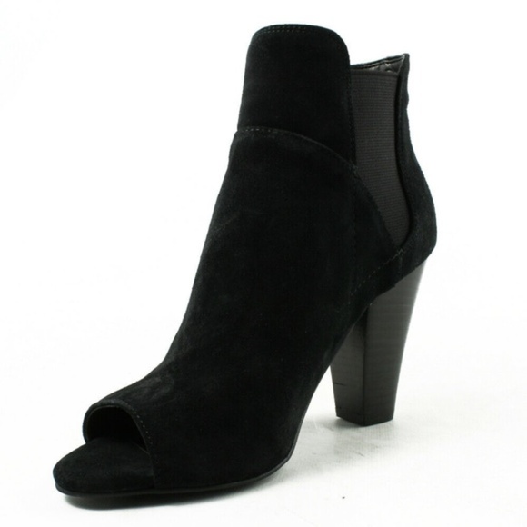 GUESS Black Open Toe Ankle Boots 7.5 New Women's - Picture 2 of 7